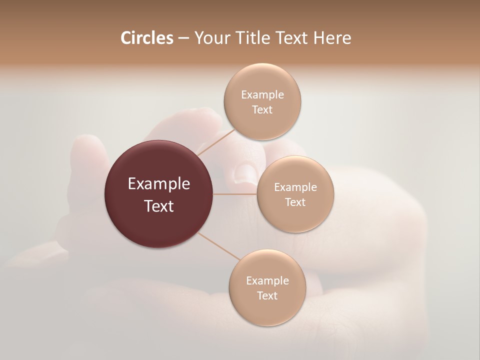 A Person Holding A Baby's Hand With The Words Name Of Presentation On It PowerPoint Template