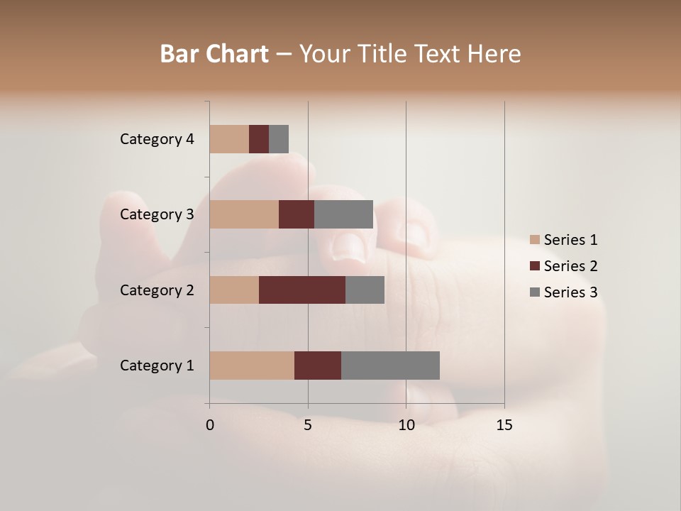 A Person Holding A Baby's Hand With The Words Name Of Presentation On It PowerPoint Template