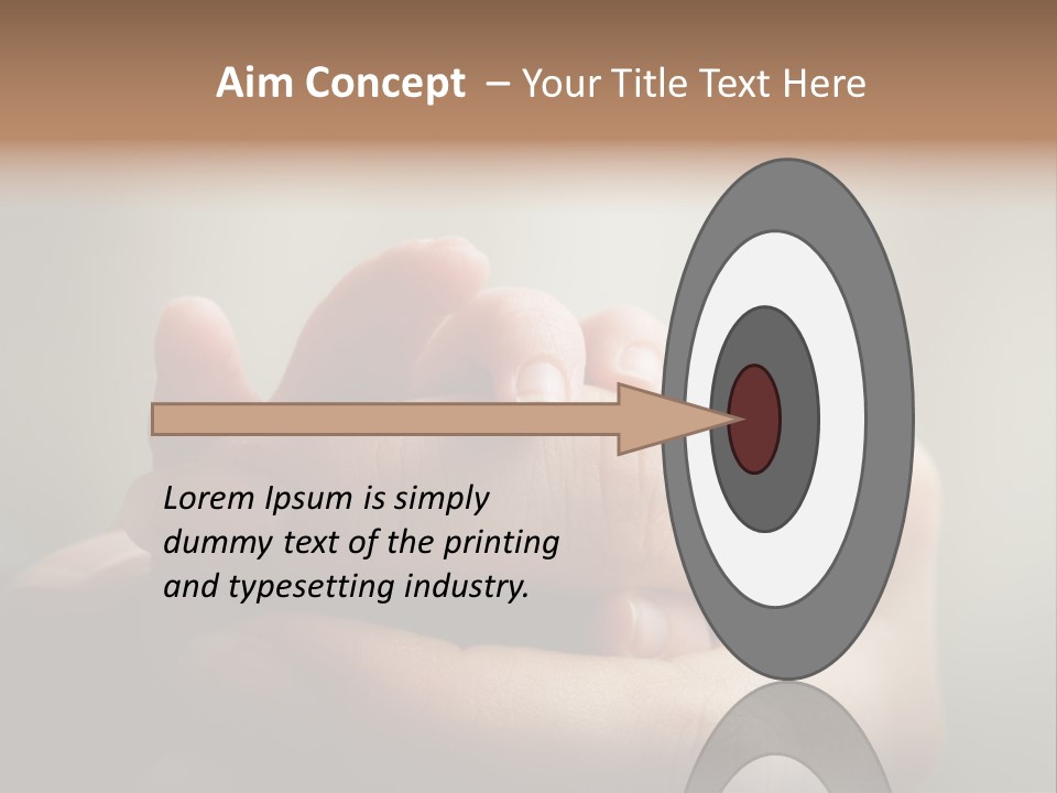 A Person Holding A Baby's Hand With The Words Name Of Presentation On It PowerPoint Template