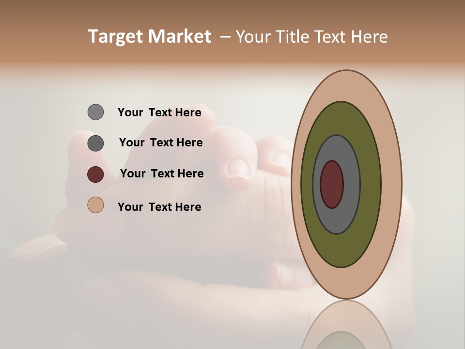 A Person Holding A Baby's Hand With The Words Name Of Presentation On It PowerPoint Template