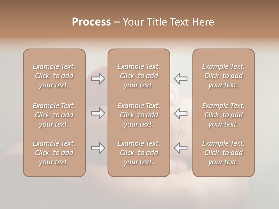 A Person Holding A Baby's Hand With The Words Name Of Presentation On It PowerPoint Template