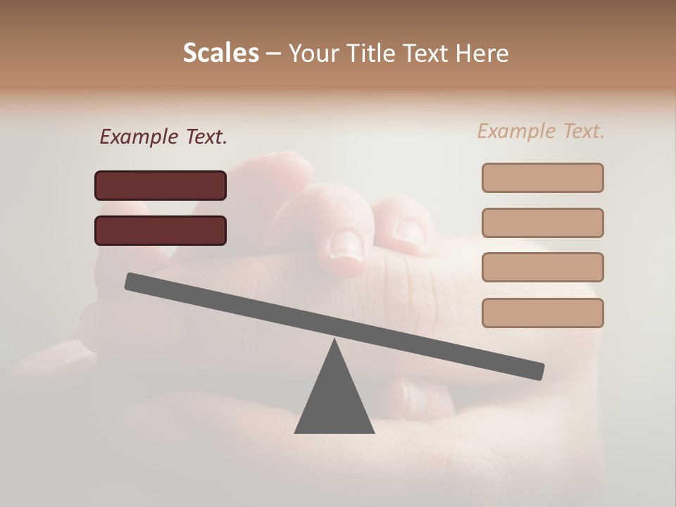 A Person Holding A Baby's Hand With The Words Name Of Presentation On It PowerPoint Template