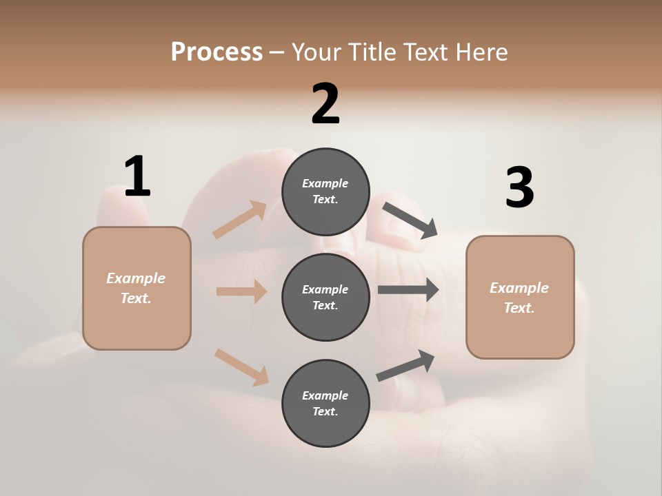 A Person Holding A Baby's Hand With The Words Name Of Presentation On It PowerPoint Template