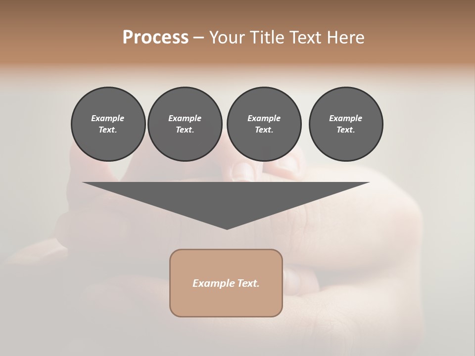A Person Holding A Baby's Hand With The Words Name Of Presentation On It PowerPoint Template