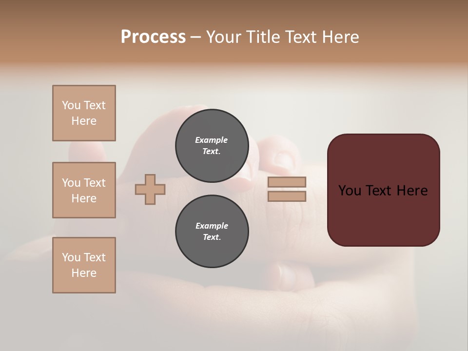 A Person Holding A Baby's Hand With The Words Name Of Presentation On It PowerPoint Template