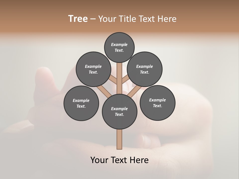 A Person Holding A Baby's Hand With The Words Name Of Presentation On It PowerPoint Template