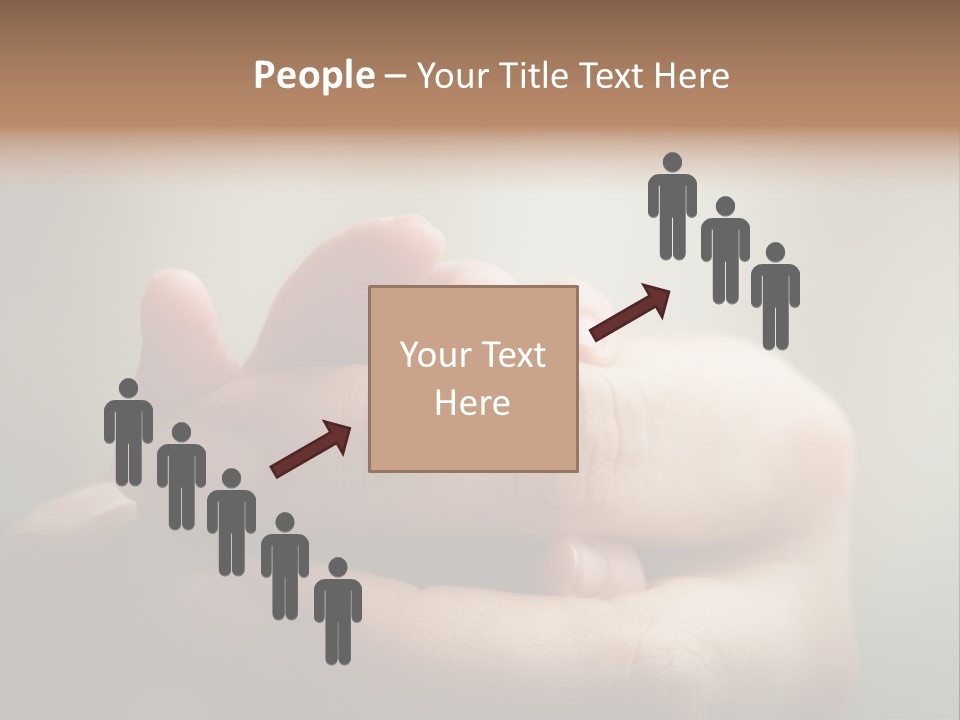 A Person Holding A Baby's Hand With The Words Name Of Presentation On It PowerPoint Template