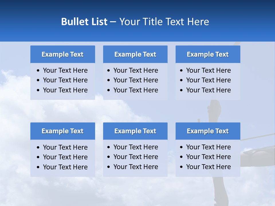 A Person Holding A Bow And Arrow In Front Of A Cloudy Sky PowerPoint Template