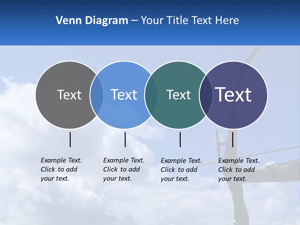 A Person Holding A Bow And Arrow In Front Of A Cloudy Sky PowerPoint Template
