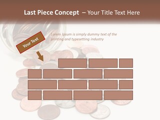 A Jar Filled With Lots Of Coins Sitting On Top Of A Table PowerPoint Template