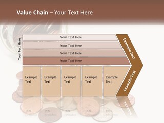 A Jar Filled With Lots Of Coins Sitting On Top Of A Table PowerPoint Template