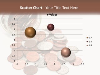 A Jar Filled With Lots Of Coins Sitting On Top Of A Table PowerPoint Template