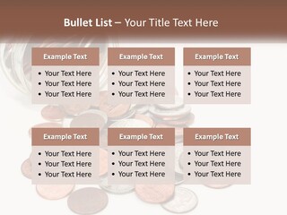 A Jar Filled With Lots Of Coins Sitting On Top Of A Table PowerPoint Template