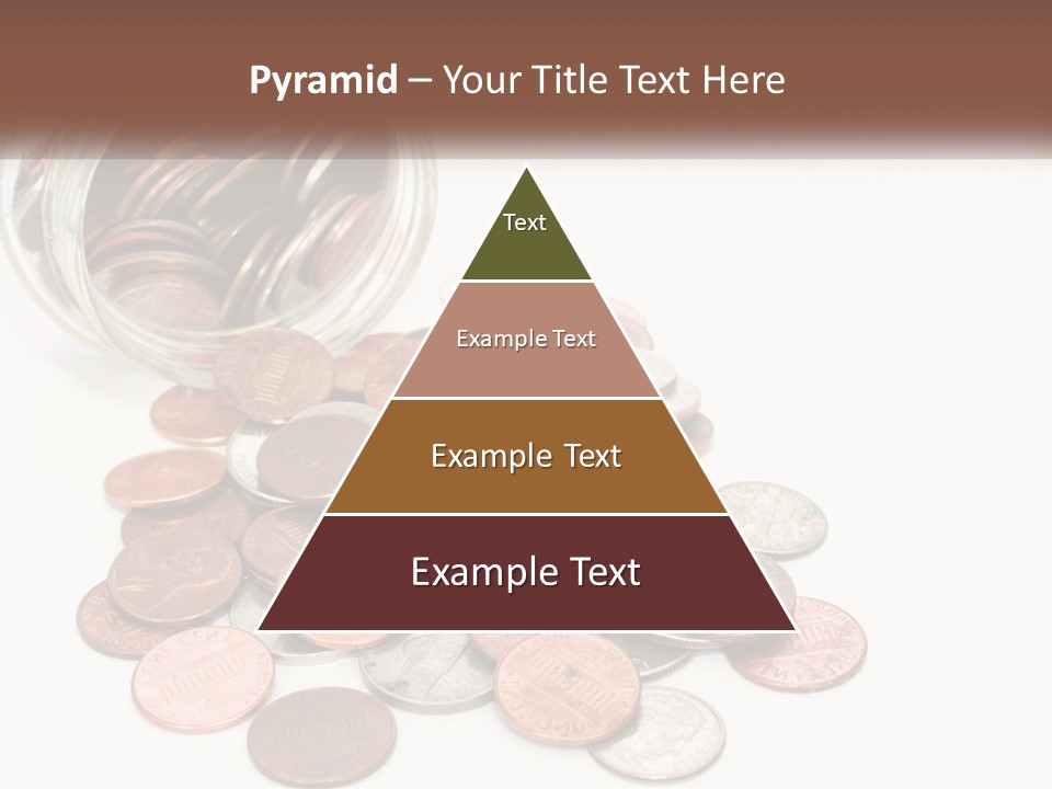 A Jar Filled With Lots Of Coins Sitting On Top Of A Table PowerPoint Template