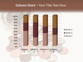 A Jar Filled With Lots Of Coins Sitting On Top Of A Table PowerPoint Template