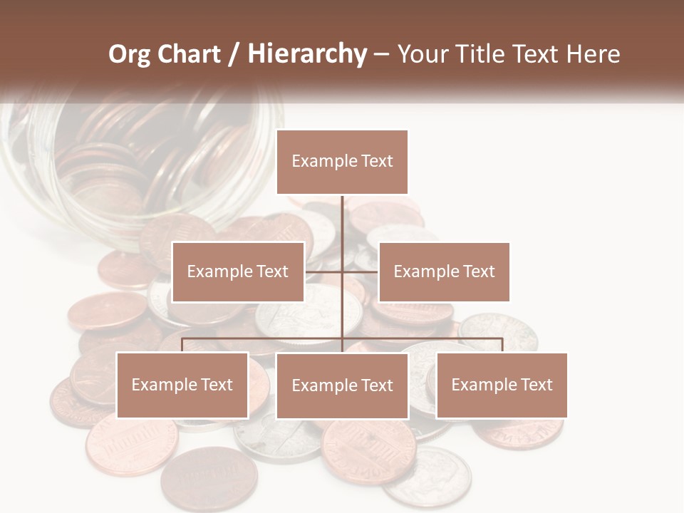 A Jar Filled With Lots Of Coins Sitting On Top Of A Table PowerPoint Template