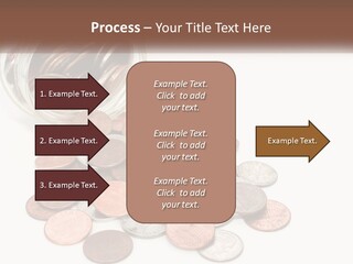 A Jar Filled With Lots Of Coins Sitting On Top Of A Table PowerPoint Template