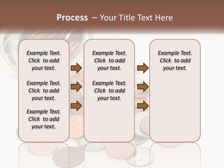 A Jar Filled With Lots Of Coins Sitting On Top Of A Table PowerPoint Template