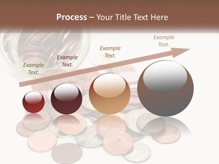 A Jar Filled With Lots Of Coins Sitting On Top Of A Table PowerPoint Template