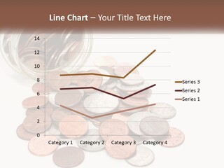 A Jar Filled With Lots Of Coins Sitting On Top Of A Table PowerPoint Template