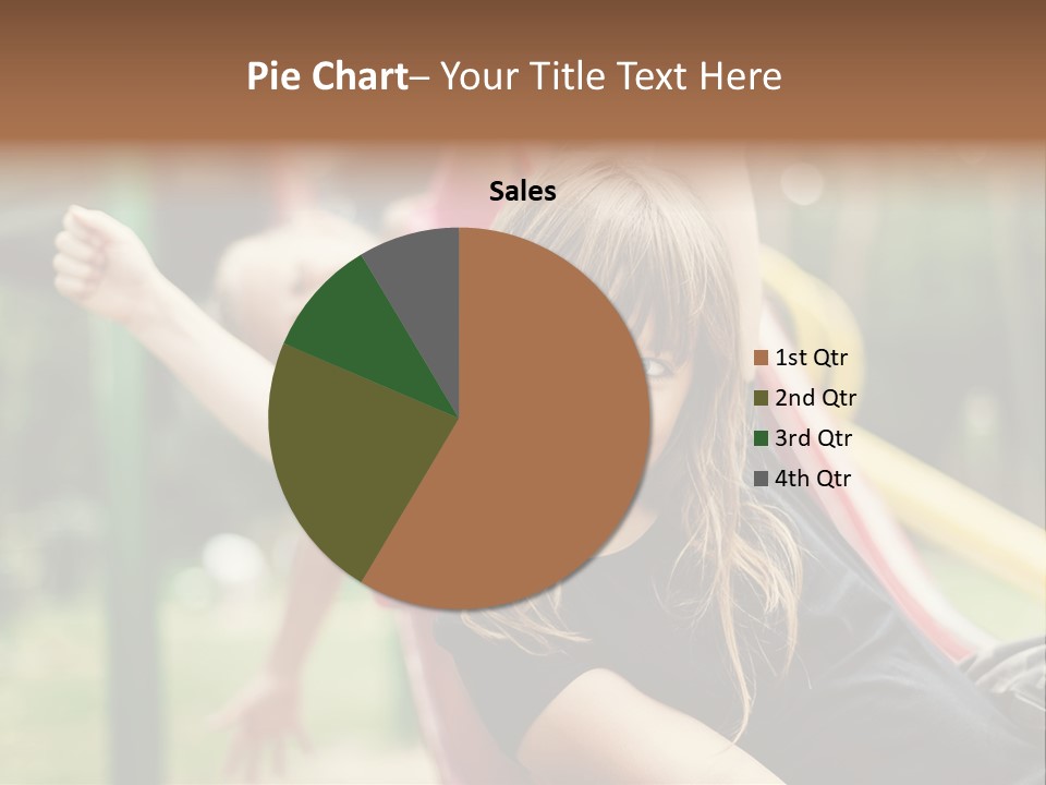 A Group Of Children Playing On A Slide PowerPoint Template