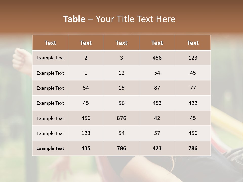A Group Of Children Playing On A Slide PowerPoint Template