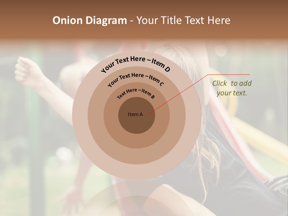 A Group Of Children Playing On A Slide PowerPoint Template