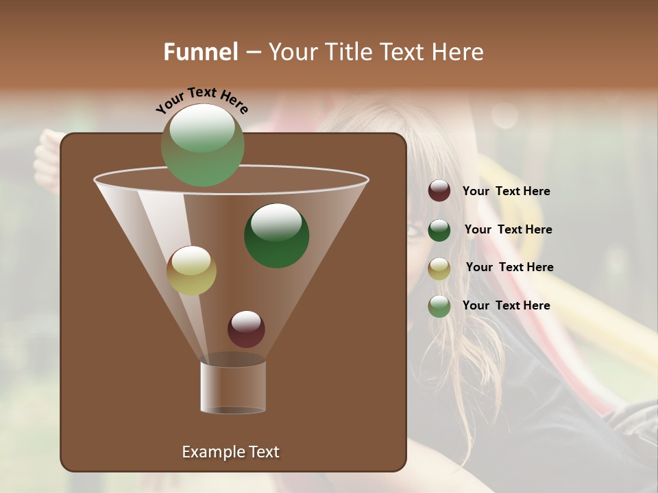 A Group Of Children Playing On A Slide PowerPoint Template