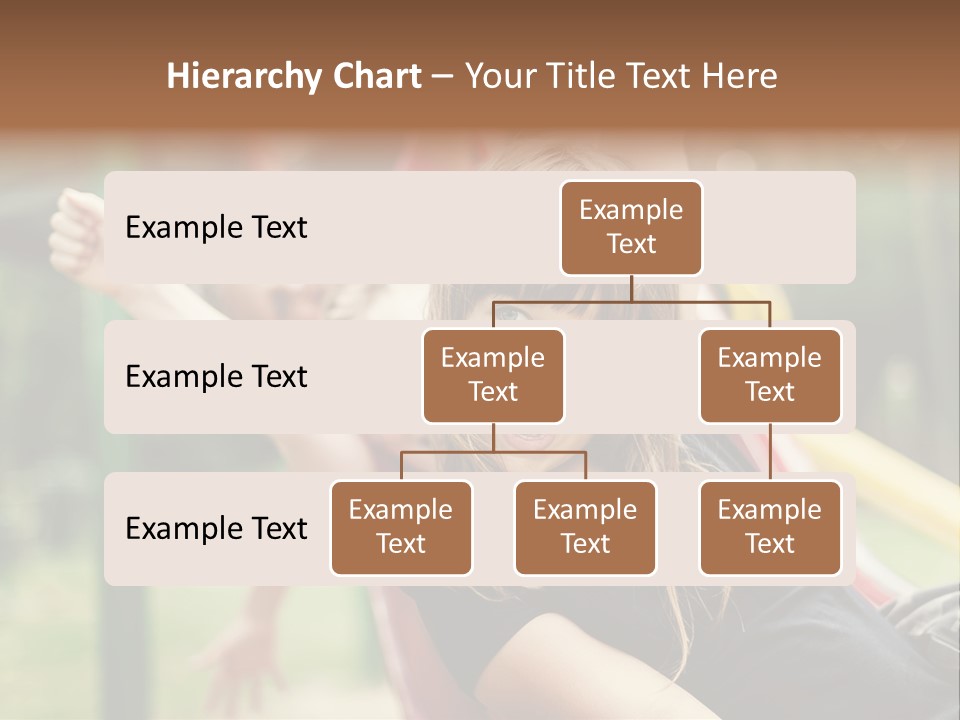 A Group Of Children Playing On A Slide PowerPoint Template
