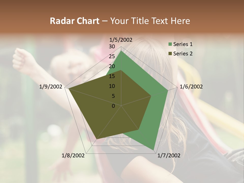 A Group Of Children Playing On A Slide PowerPoint Template