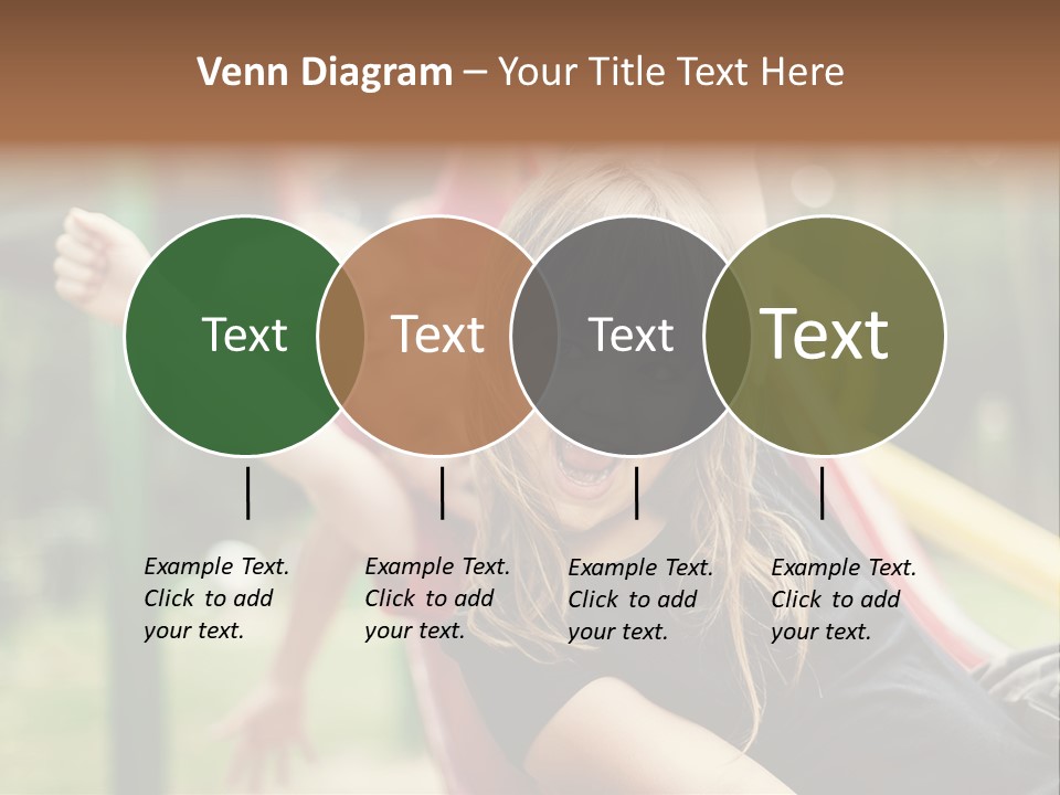 A Group Of Children Playing On A Slide PowerPoint Template