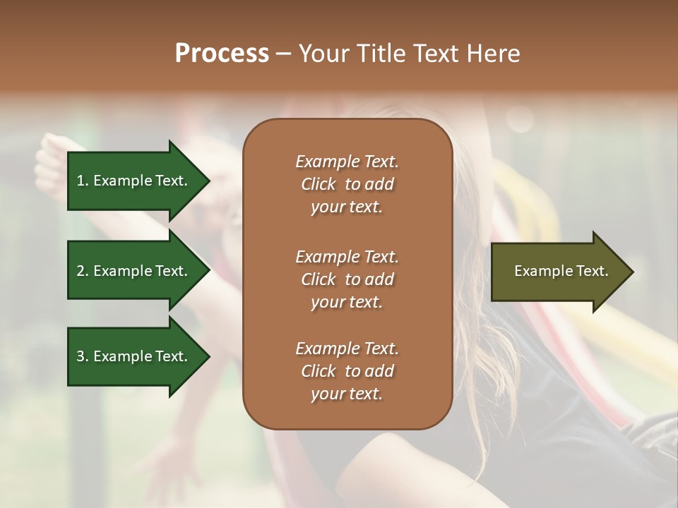 A Group Of Children Playing On A Slide PowerPoint Template