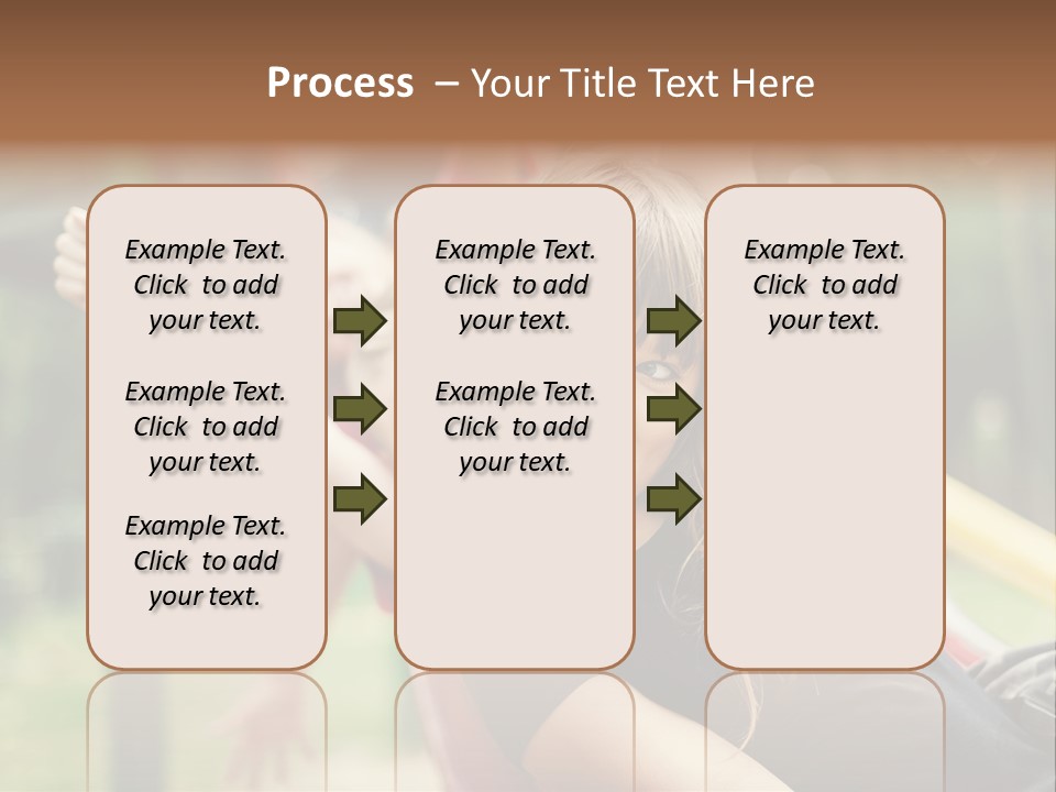 A Group Of Children Playing On A Slide PowerPoint Template