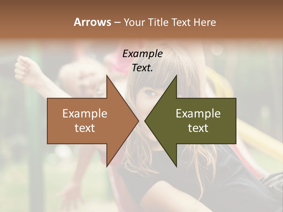 A Group Of Children Playing On A Slide PowerPoint Template