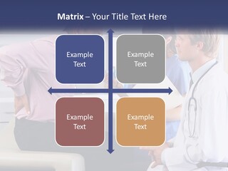 A Group Of Doctors Talking To Each Other PowerPoint Template