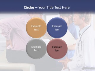 A Group Of Doctors Talking To Each Other PowerPoint Template