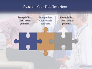 A Group Of Doctors Talking To Each Other PowerPoint Template