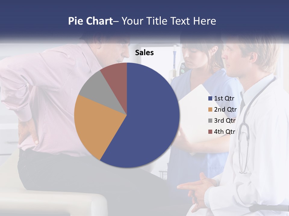 A Group Of Doctors Talking To Each Other PowerPoint Template