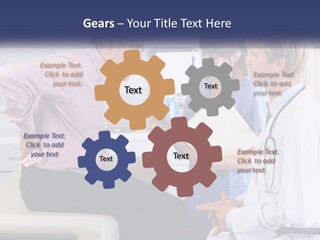 A Group Of Doctors Talking To Each Other PowerPoint Template