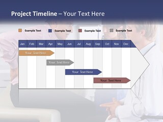 A Group Of Doctors Talking To Each Other PowerPoint Template