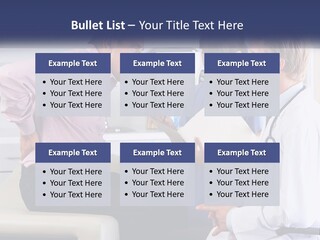 A Group Of Doctors Talking To Each Other PowerPoint Template