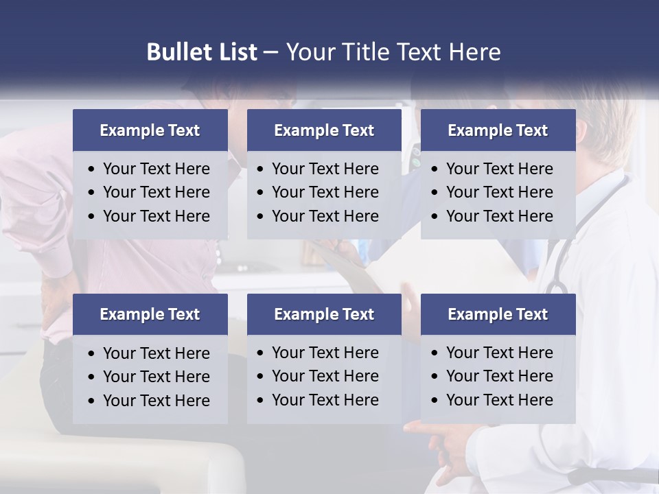 A Group Of Doctors Talking To Each Other PowerPoint Template