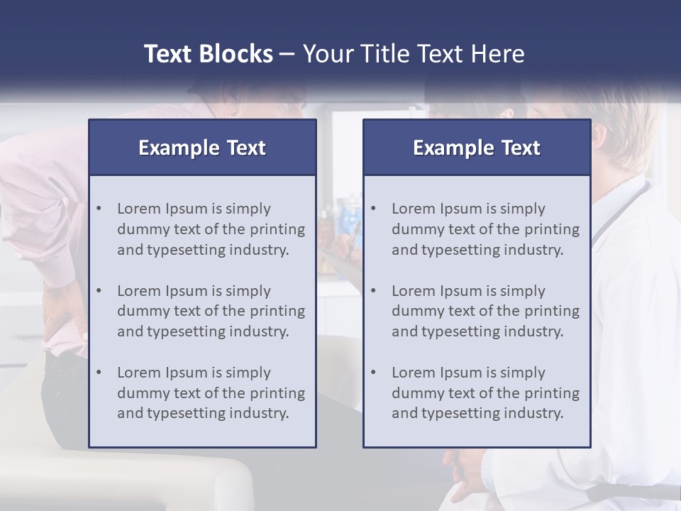 A Group Of Doctors Talking To Each Other PowerPoint Template