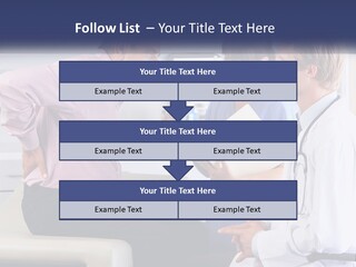 A Group Of Doctors Talking To Each Other PowerPoint Template