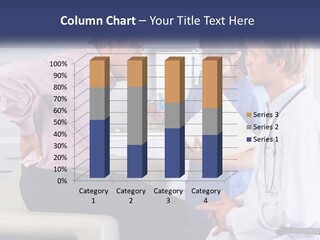 A Group Of Doctors Talking To Each Other PowerPoint Template