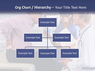 A Group Of Doctors Talking To Each Other PowerPoint Template