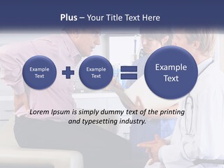 A Group Of Doctors Talking To Each Other PowerPoint Template