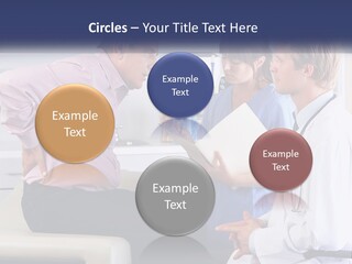 A Group Of Doctors Talking To Each Other PowerPoint Template