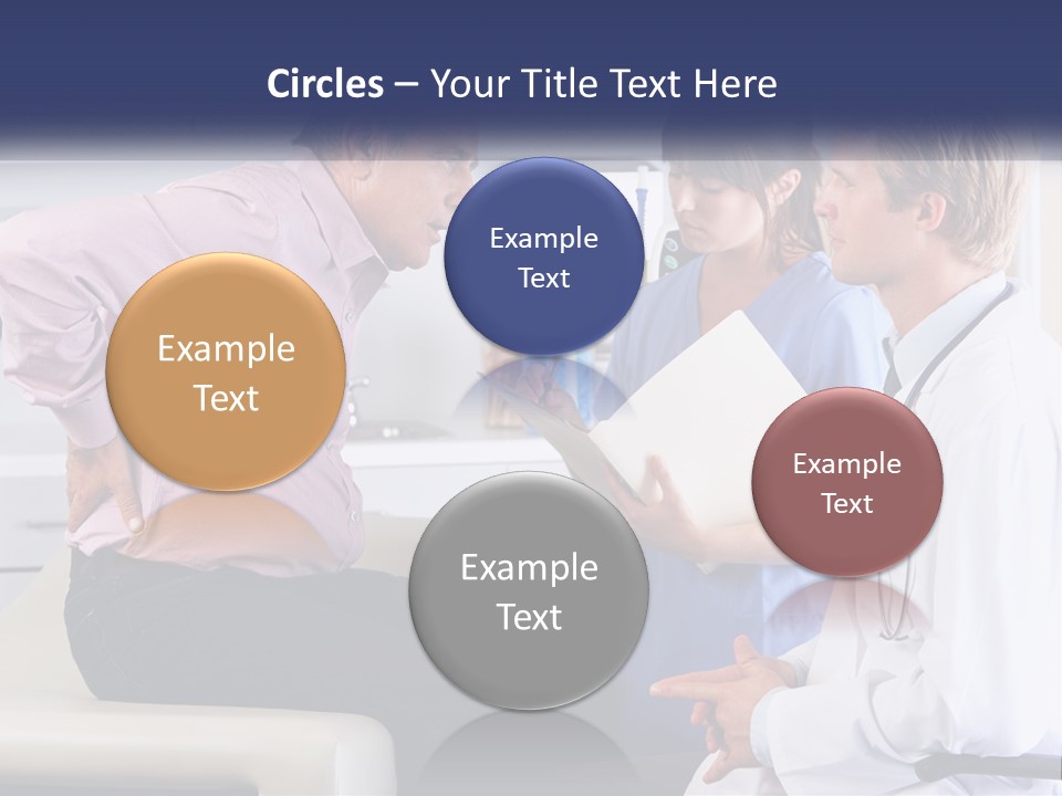 A Group Of Doctors Talking To Each Other PowerPoint Template