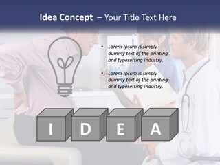 A Group Of Doctors Talking To Each Other PowerPoint Template